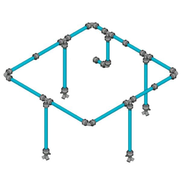 AIRpipe GARAGEpipe 274' (closed loop for 4 walls) Pipe Kit with 4 Air Stations (1" OD Pipe) 1 AIRpipe GARAGEpipe 274' (closed loop for 4 walls) Pipe Kit with 4 Air Stations (1" OD Pipe)
