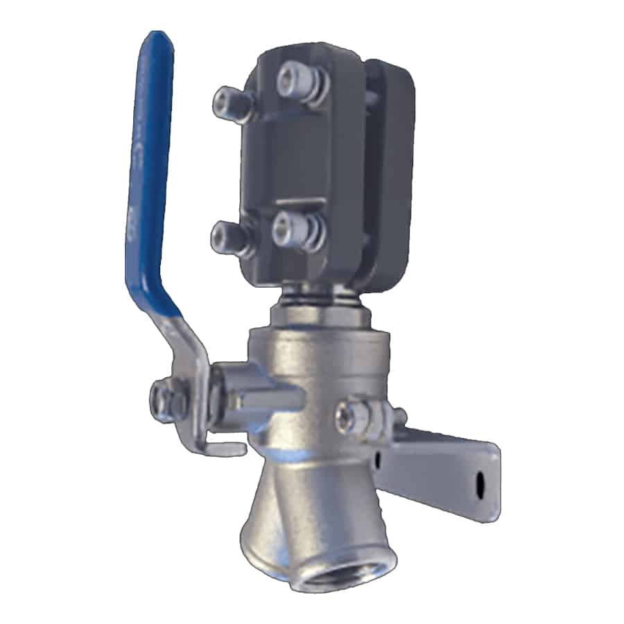 AIRpipe Double Male NPT Nickel Plated Ball Valve (Locking)