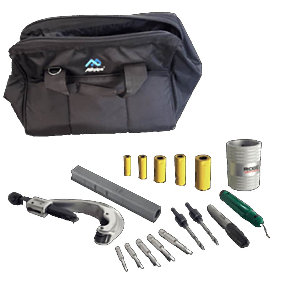 AIRpipe Tool Kit (Includes Pipe Cutter, Allen Bits, Hole Saw Arbors & Bits, and Deburring Tools)
