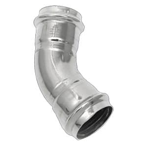 AIRpipe 10in Equal 45° Elbow (304 SS) - Image 1