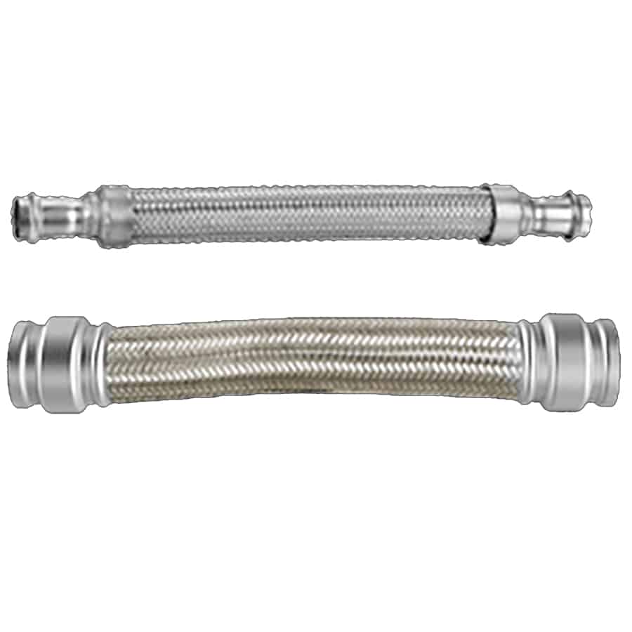 AIRpipe Braided Flex Hose Straight Connection